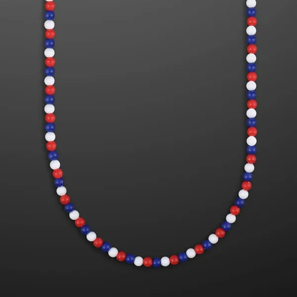 Patriotic Beads with Breakaway Clasp (NON-Light Up); Blank Pricing... from ASI 34194 ALightPromos