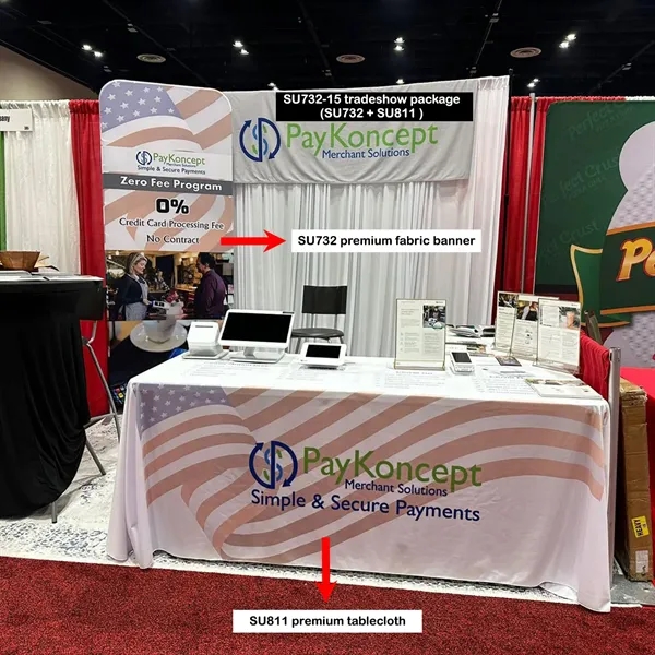 Tradeshow Booth Package Sleek, 3'w x 96"h Skinny EuroFit Display +... from ASI 53509 FIEL-Fairdeal Import & Export / FIEL