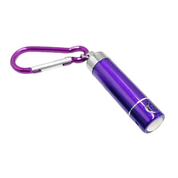 Mini flashlight with carabiner and laser engraving on 1 location... from ASI 37218 Athena Promo (tm)