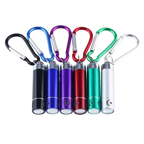 Mini flashlight with carabiner and laser engraving on 1 location... from ASI 37218 Athena Promo (tm)