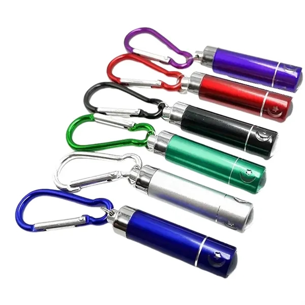 Mini flashlight with carabiner and laser engraving on 1 location... from ASI 37218 Athena Promo (tm)