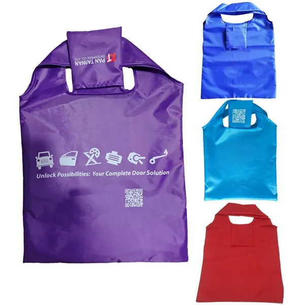 Large capacity 210D oxford foldable tote bag + 1 color silkscreen... from ASI 37218 Athena Promo (tm)