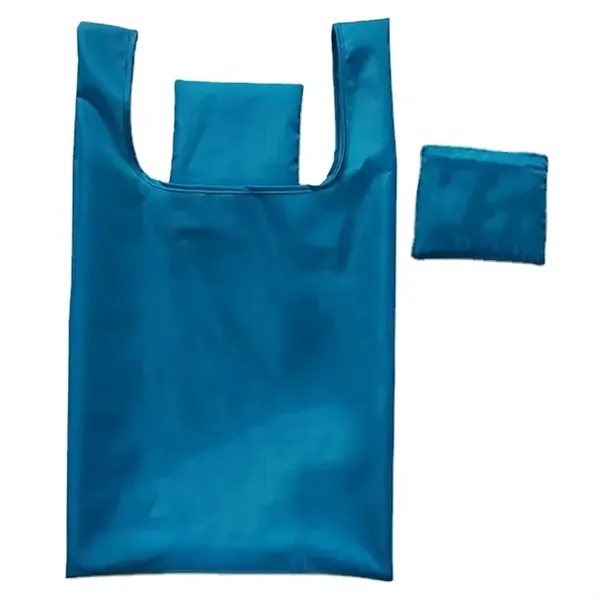 210D Oxford reusable foldable tote shopping bag + 1 color silkscreen... from ASI 37218 Athena Promo (tm)