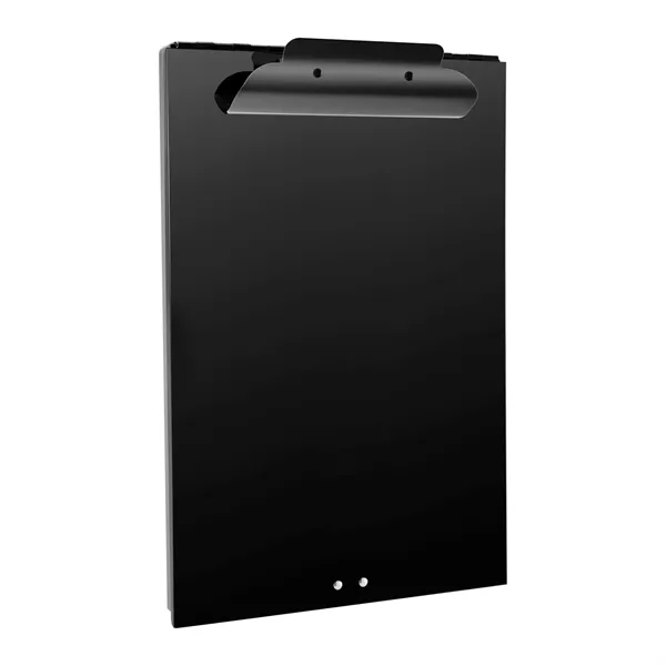 RavenDock Aluminum Storage Clipboard Glossy Black Baked Enamal Coating with Storage... from ASI 64845 Kin Image Inc / Himmers International Inc. DBA Kin Image Inc