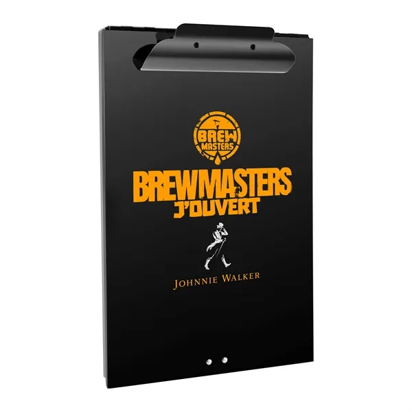 RavenDock Aluminum Storage Clipboard Glossy Black Baked Enamal Coating with Storage... from ASI 64845 Kin Image Inc / Himmers International Inc. DBA Kin Image Inc