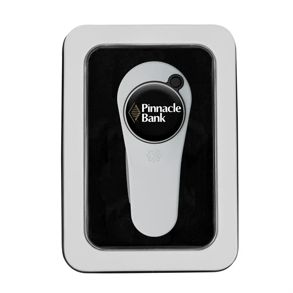 Divot repair tool with removable ball marker in windowed gift tin.... from ASI 52263 EMT