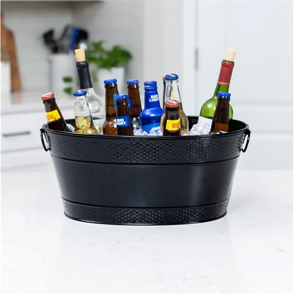 Premium Colt oval beverage bucket.  Glossy black finish with elegant... from ASI 39839 BrekX