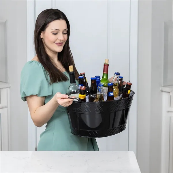 Premium Colt oval beverage bucket.  Glossy black finish with elegant... from ASI 39839 BrekX