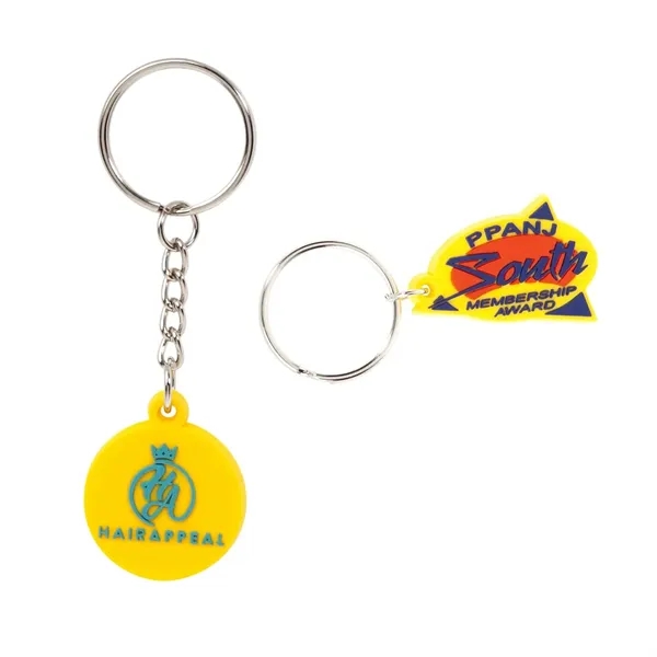 Molded PVC key tag in 1", 1.5", 2: , 2.5", 3",... from ASI 62088 IDProductsource