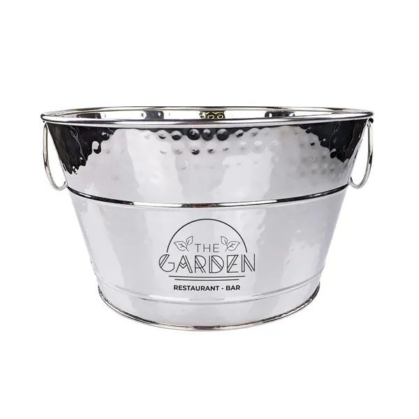 Round hammered stainless steel bucket with easy to clean finish. ... from ASI 39839 BrekX