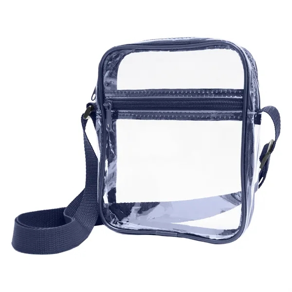 6.5"W x 8"H x 2"G Clear PVC Crossbody Shoulder bag with... from ASI 37980 Bagworld