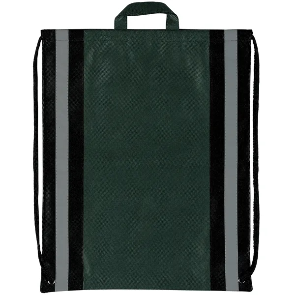 Non-Woven Backpack with two 1" wide reflective safety stripes and sturdy... from ASI 37940 Bag Makers Inc