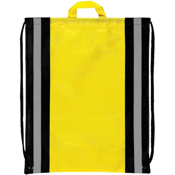 Non-Woven Backpack with two 1" wide reflective safety stripes and sturdy... from ASI 37940 Bag Makers Inc