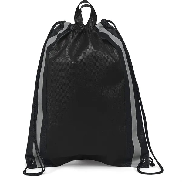 Non-Woven Backpack with two 1" wide reflective safety stripes and sturdy... from ASI 37940 Bag Makers Inc