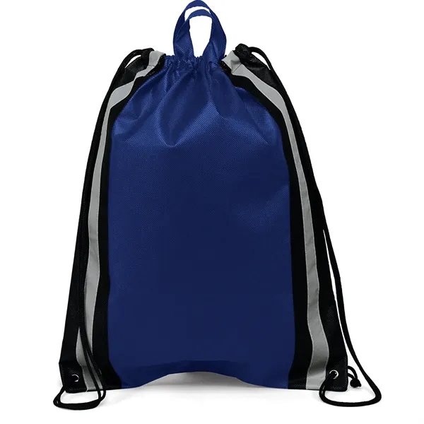Non-Woven Backpack with two 1" wide reflective safety stripes and sturdy... from ASI 37940 Bag Makers Inc