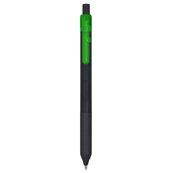 Alamo™ Onyx retractable style metallic pen with a co-molded soft grip.... from ASI 82498 RiteLine LLC