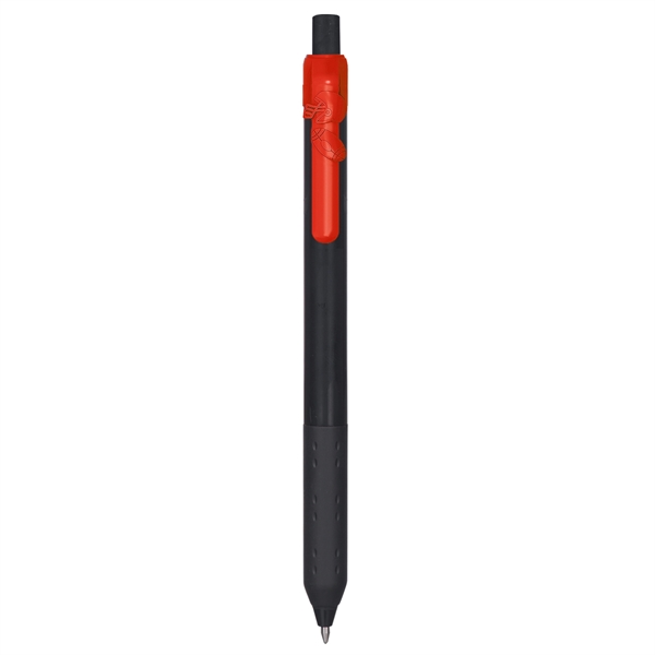 Alamo™ Onyx retractable style metallic pen with a co-molded soft grip.... from ASI 82498 RiteLine LLC