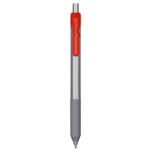 Alamo™ retractable style metallic pen with a co-molded soft grip.... from ASI 82498 RiteLine LLC