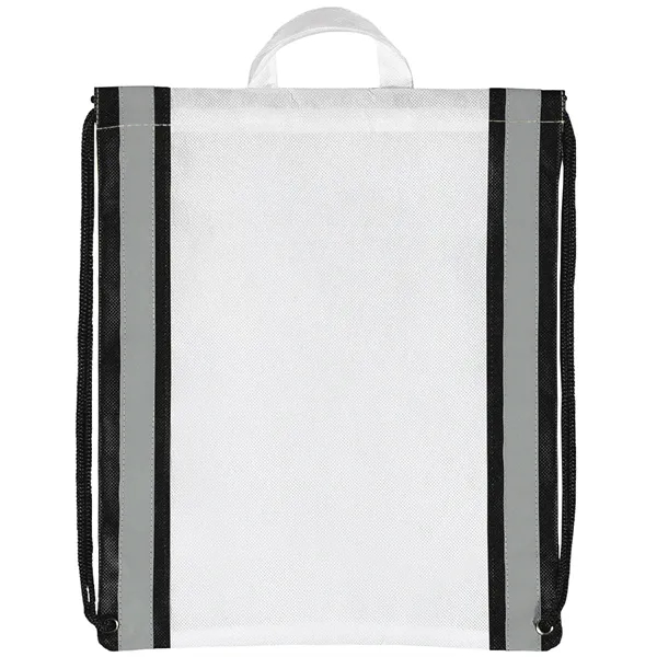 Non-Woven Backpack with two 1" wide reflective safety stripes and sturdy... from ASI 37940 Bag Makers Inc