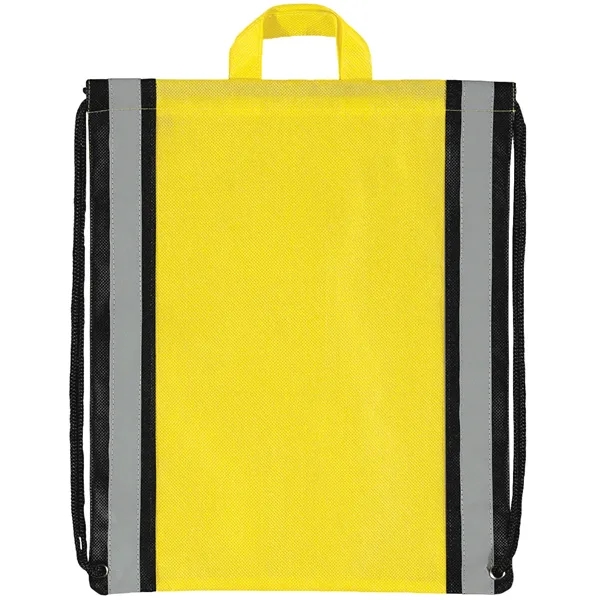 Non-Woven Backpack with two 1" wide reflective safety stripes and sturdy... from ASI 37940 Bag Makers Inc