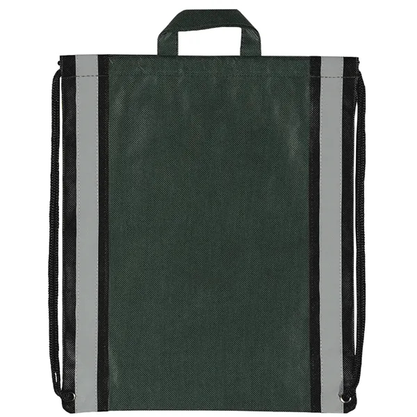 Non-Woven Backpack with two 1" wide reflective safety stripes and sturdy... from ASI 37940 Bag Makers Inc