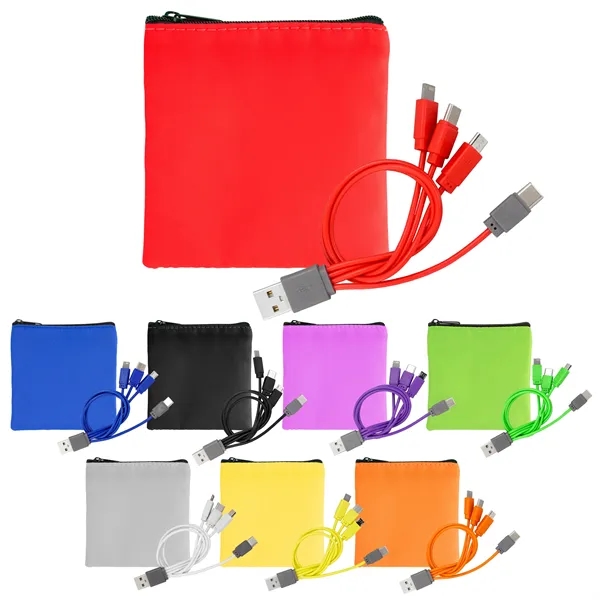 Colorful RPET Cable Pouch... from ASI 30208 A P Specialties / AP Specialties
