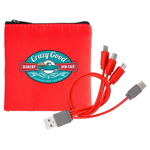 Colorful RPET Cable Pouch... from ASI 30208 A P Specialties / AP Specialties