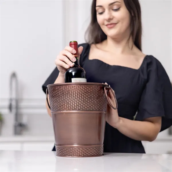 Copper Berkshire wine bucket for one or two bottles.  Elegant... from ASI 39839 BrekX