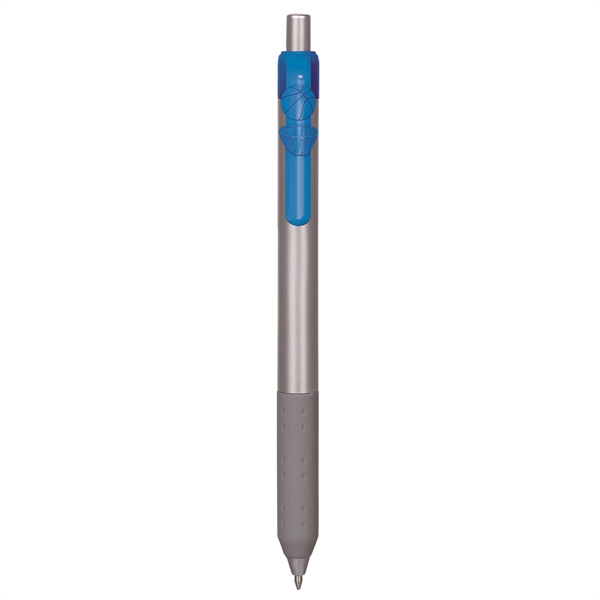 Alamo™ retractable style metallic pen with a co-molded soft grip.... from ASI 82498 RiteLine LLC