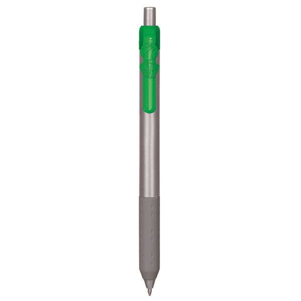 Alamo™ retractable style metallic pen with a co-molded soft grip.... from ASI 82498 RiteLine LLC