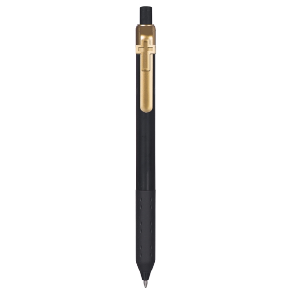 Alamo™ Onyx retractable style metallic pen with a co-molded soft grip.... from ASI 82498 RiteLine LLC
