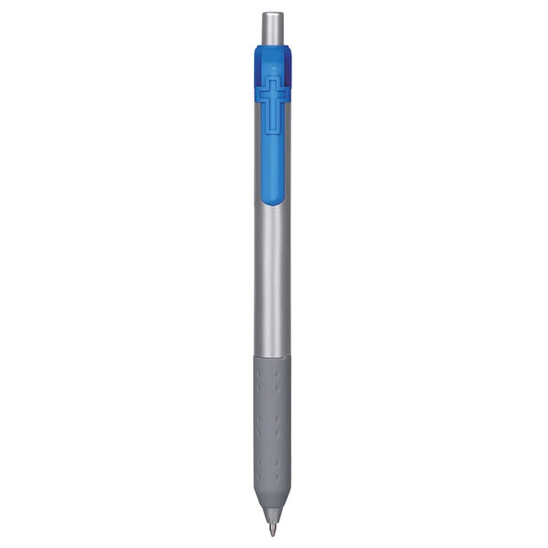 Alamo™ retractable style metallic pen with a co-molded soft grip.... from ASI 82498 RiteLine LLC