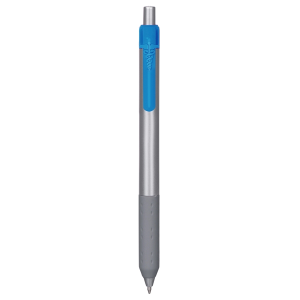 Alamo™ retractable style metallic pen with a co-molded soft grip.... from ASI 82498 RiteLine LLC