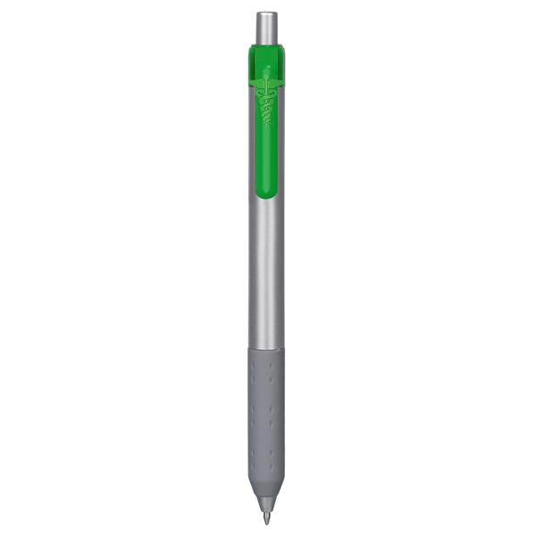 Alamo™ retractable style metallic pen with a co-molded soft grip.... from ASI 82498 RiteLine LLC