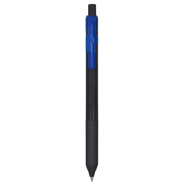 Alamo™ Onyx retractable style metallic pen with a co-molded soft grip.... from ASI 82498 RiteLine LLC