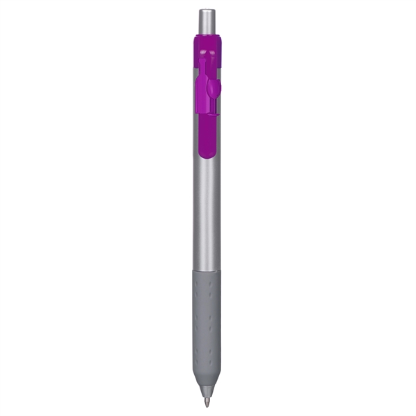 Alamo™ retractable style metallic pen with a co-molded soft grip.... from ASI 82498 RiteLine LLC