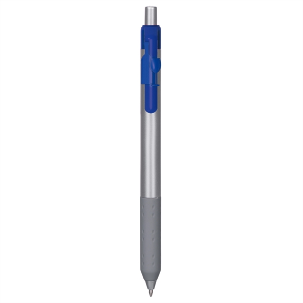 Alamo™ retractable style metallic pen with a co-molded soft grip.... from ASI 82498 RiteLine LLC