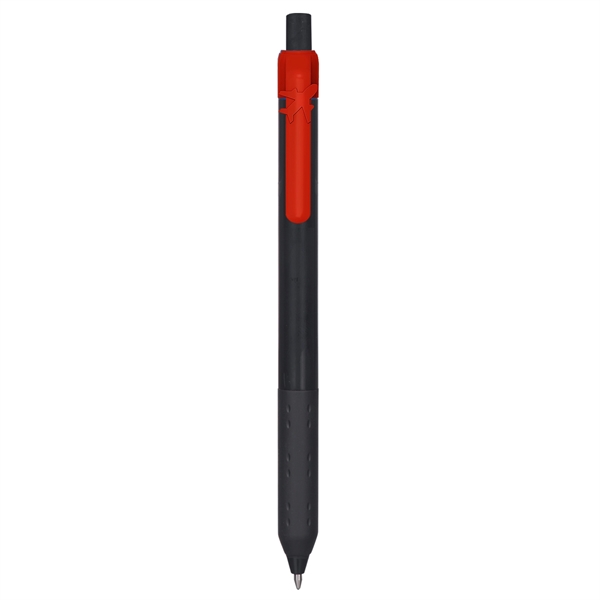 Alamo™ Onyx retractable style metallic pen with a co-molded soft grip.... from ASI 82498 RiteLine LLC