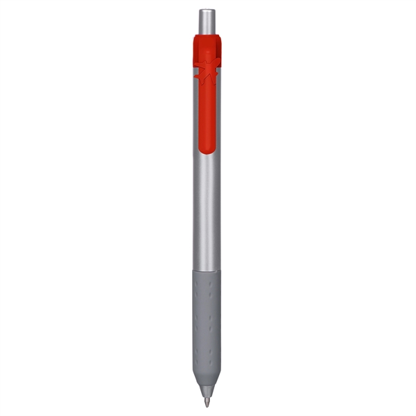 Alamo™ retractable style metallic pen with a co-molded soft grip.... from ASI 82498 RiteLine LLC