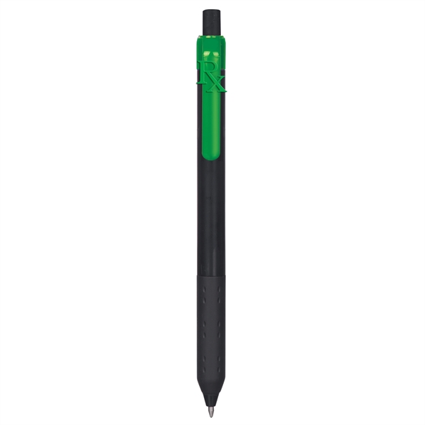 Alamo™ Onyx retractable style metallic pen with a co-molded soft grip.... from ASI 82498 RiteLine LLC