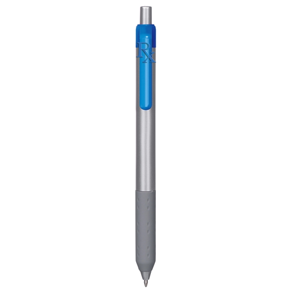 Alamo™ retractable style metallic pen with a co-molded soft grip.... from ASI 82498 RiteLine LLC
