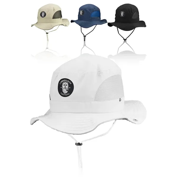 Bucket hat made from polyester with mesh sides... from ASI 39552 BEL Promo