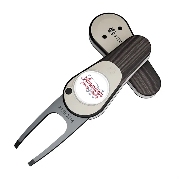 Dtainless steel and ABS golf divot fixer tool with removable ball... from ASI 52263 EMT