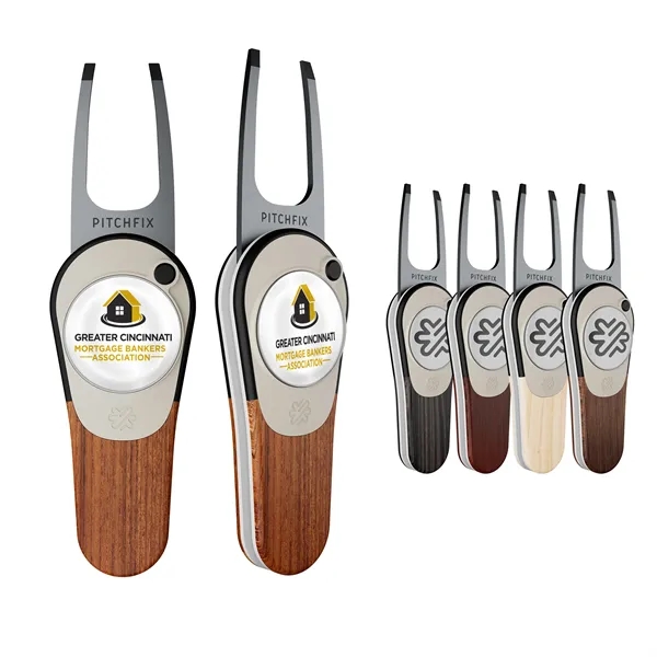 Dtainless steel and ABS golf divot fixer tool with removable ball... from ASI 52263 EMT