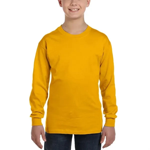 Youth long-sleeved t-shirt made with 100% pre-shrunk cotton.... from ASI 39552 BEL Promo