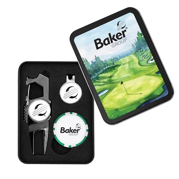 Golf n' Brew gift set with alloy divot repair tool, hat... from ASI 52263 EMT