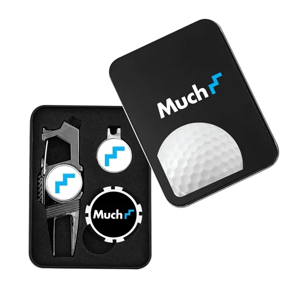 Golf n' Brew gift set with alloy divot repair tool, hat... from ASI 52263 EMT