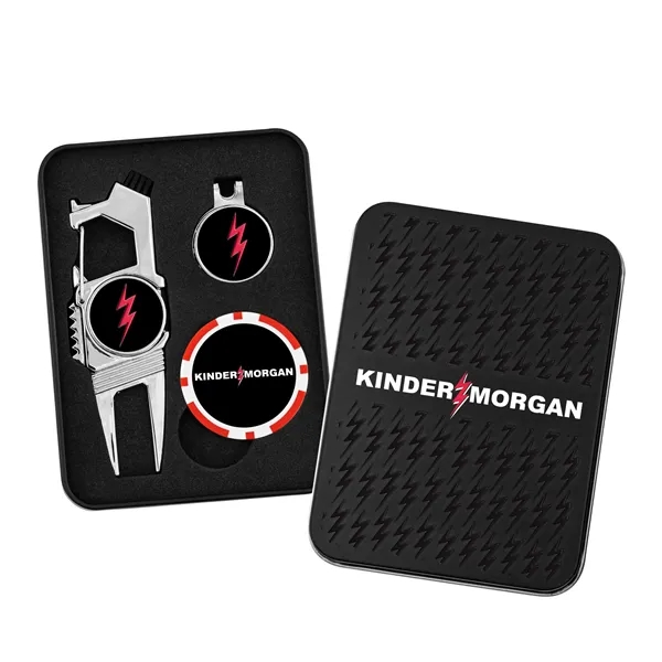 Golf n' Brew gift set with alloy divot repair tool, hat... from ASI 52263 EMT