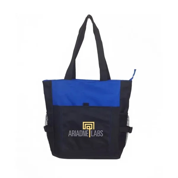 Polyester deluxe zipper tote bag.... from ASI 31517 Admart Products / Admart Line