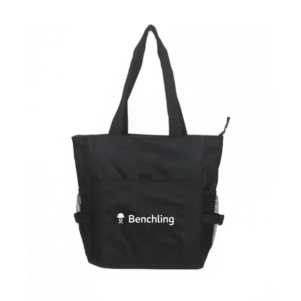 Polyester deluxe zipper tote bag.... from ASI 31517 Admart Products / Admart Line